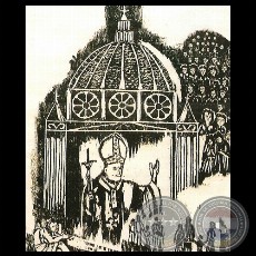 HOMENAJE A JUAN PABLO II - Obra de BALBINA LÓPEZ DE GIMÉNEZ